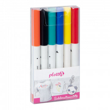plottiX - Sublimationsstifte Basic Set (6 Farben)