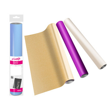 plottiX self-adhesive Vinyl Foil Metallic - 30,5cm x 1m - Roll - Gold