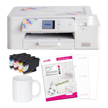 Brother SP1 Sublimationsdrucker + Sublimationspapier + Tassen