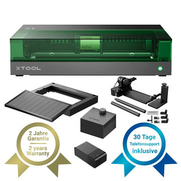 Preorder: xTool S1 40W Diodlaser  - Black - Deluxe Bundle