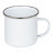 plottiX - 12oz Emaille Tasse - Weiß