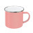 plottiX - 12oz Emaille Tasse - Koralle