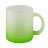 plottiX - 11oz Glastasse Frosted mit Farbverlauf - Grün