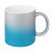 plottiX - 11oz Glitter-Tasse mit Farbverlauf Silber - Hellblau