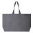 plottiX Oversized Canvas Tasche - 56 x 41 x 16 cm - Grafitgrau